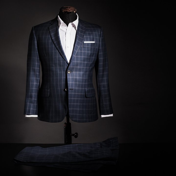 Checked jacket on a tailor’s mannequin